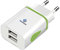 Pipestation EU USB Travel Adapter Charger | 2-Pin Euro Wall Adaptor with 2 USB Ports | European Universal Power Charging compatible with iPhone Samsung Phone Tablet Shaver Toothbrush