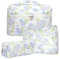 KOMABLEN 3er Set Kosmetiktasche Kulturtasche Damen mit Blumenmuster, Kulturbeutel Make Up Tasche, Tragbare Schminktasche Makeup Bag Waschtasche Groß Frauen Mädchen für Alltag und Reisen