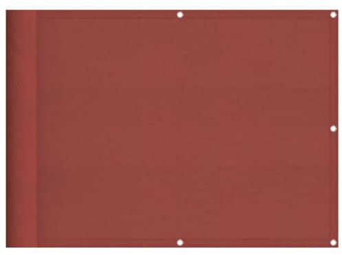 vidaXL Balkon-Sichtschutz Terrakotta 75x1000 cm 100% Polyester-Oxford, Balkonsichtschutz, Balkonbespannung, Balkon Windschutz, Sichtschutz