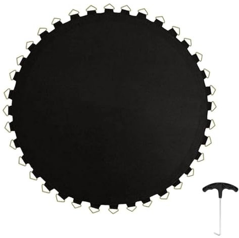 Lona de Salto de Repuesto, Colchoneta para Trampolín, Lona de Salto de Repuesto para Trampolín, Equipo de Fitness Fácil de Instalar, Lona de Salto para Juegos Y Gimnasio(8ft 42 Rings)