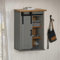WSJHUHK Mobili,Armadi e stoccaggio,Mobili da cucina,Armadio sospeso HALDEN con porta scorrevole grigio 49x22.5x70 cm pino