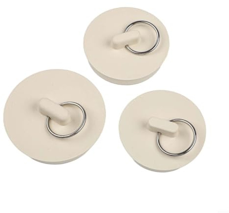 Juego de 3 tapones de drenaje de goma, ajuste perfecto para tamaños de drenaje de 45 mm, 50 mm, 55 mm, 55 mm, para todos los tipos de fregadero