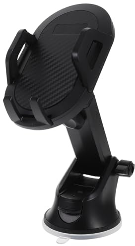 FONDOTIN Support Téléphone Voiture Ventouse Rotation pour Tableau de Bord Compatible avec Tous Smartphones Montage Facile et Accès Chargement
