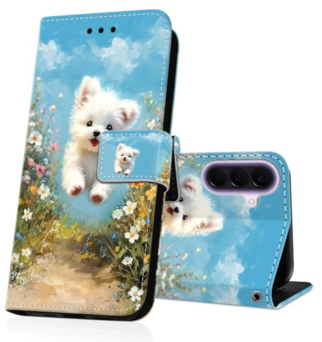 DiaryTown Handyhülle für Samsung Galaxy A37 5G Hülle Wallet Lederhülle Kartenfach Ständer Magnet Klapphülle Stoßfest Schutzhülle Flip Case Cover Brieftasche Handytasche - Z-Dog