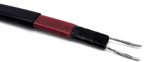 Self-Regulating Heating Cable 12V/24V/36V/48V DC 1-50M Low Voltage Pipe Freeze Protection Wire(24V,2 meters)