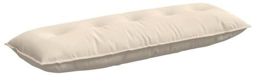 Roanoer Rückenkissen Beige 140 x 50 cm Modernes Mikrofaser Sofa Cushion mit Reißverschluss & Polyesterfüllung für Couch Bett Home Office