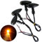HDBUBALUS Motorcycle Metal Bullet Turn Signals Indicator Light Smoke Lens Fit for Harley Mini Sportster Bobber Chopper 4 Pcs