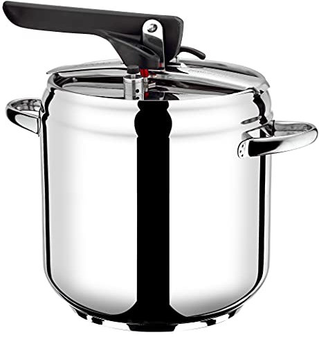 Prima Collection, Pentola a Pressione First, Acciaio Inox Nichel Free, Adatta all'Induzione, 7 Litri.