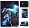 Auslbin Funda Galaxy Tab A7,Funda Protectora para Samsung Galaxy Tab A7 10.4 Pulgadas SM-T500/T505/T507 2020 Carcasa,Estuche de Tableta de con Función de Soporte,Auto-Sueño/Estela,Lobo