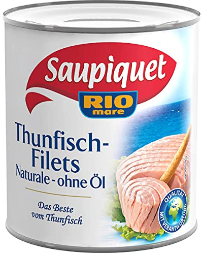 Saupiquet Thunfisch Filets naturale in der Dose ohne Oel 800g