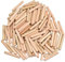 100PCS Tasselli in Legno Scanalati 6mm x 40mm - Spinette per Mobili, Porte e Progetti Artistici