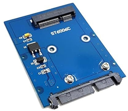 NFHK Adaptateur Slim Type Mini PCI-E mSATA SSD vers 2,5 SATA 3.0 22 broches HDD Adaptateur disque dur PCBA SATA