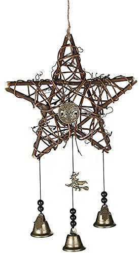 CENPEK Vintage Hexen-Windspiele, Mondgöttin, Hexenglocken, magische Glocken für Wicca-Dekoration, Hex-Schutz für Familienliebhaber und Freunde, Einzugsgeschenk
