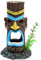 Aquarium Dekoration Aquarium Ornamente Fisch Tank ​Dekoration 12 * 7 Cm Aquarium Landschaftsbau Simulation, Steinfigur Totem, Wasserpflanzen, Dekoration Wohnzimmer Aquarium Aborigines Kopf Harz Orname