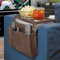 AfinderDE Sofa Armlehnen Organizer mit Tablett Couch Tv Fernbedienung Halter Sofa Butler Sofatablett Couch Ablage für Snacks Buch Handy Magzines Tasse