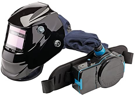 Draper 02518 Air-Fed PAPR Auto-Darkening Welding Helmet, Black