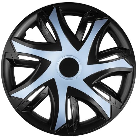 Tapacubos NRM N-Power 15 Pulgadas 4 Unidades (Negro/Azul)