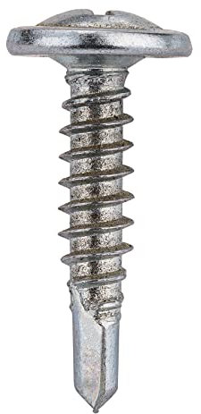 Profilverbinderschrauben 4,2x19 mm mit Bohrspitze 500 Stück inkl. Bit | Blechschrauben | Bohrschrauben | Selbstbohrende Schrauben