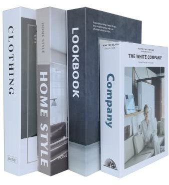 Faux Bücher für Dekoration Couchtisch Bücher Dekor Dekorative Bücher für Boho Home Decor Hardcover Fake Books Dekor für Bücherregal Tisch Büro Coffee Bar Etagere Tablett Dekor (1 blau)