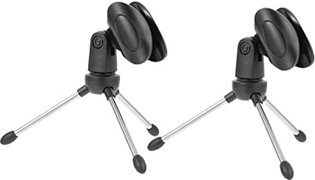 RAKUTE 2 x Mikrofonstativ, Mikrofonausleger, Mikrofon-Tischständer, Computer-Desktop-Ständer, Mikrofon-Stützgestell, verstellbares Tischmikrofon-Rack, Desktop-Mikrofonstativ, Mikrofonteile Ständer