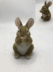 DecoTrend GmbH Dekofigur Kleiner Hase Nicht sprechen 11x9x13cm