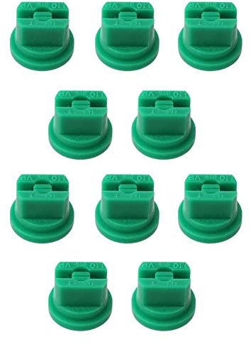 para 10 boquillas de abanico, boquilla atomizadora para mochila pulverizadora/pulverizador de pluma, verde