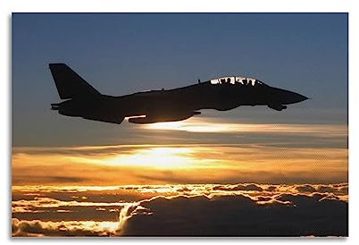 KAIMI Luftfahrt-Poster für F-14 Tomcat Poster, dekoratives Gemälde, Leinwand, Wandposter und Kunstbild, modernes Familien-Schlafzimmer, Deko-Poster, 20 x 30 cm