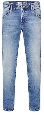 Camp David Herren Jeans MA:X Regular Fit Salt Blue Used, 33, 30