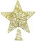 Christmas Tree Topper Decoration Christmas Tree Star Decorations Gold Glitter Star for Xmas Tree Festive Decs