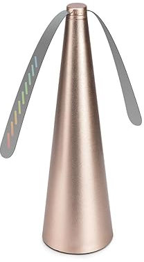 IGTOPS Fliegenwedler Fliegen Fliegenabwehr, Fliegenvertreiber Ventilator, Tragbarer Mückenschutz Fliegenabwehr Tischventilator (1 pc - Gold)