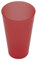 éco gobelets - Gobelet Réutilisable, Économique, Recyclable - Verre en Plastique Rigide Polypropylène sans BPA - Passe au Lave-Vaisselle - Rouge - 50cl x100