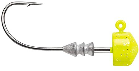 VMC Ned Rig Jig - 4 Jighaken, Gewicht/Farbe:5.3g / Chartreuse