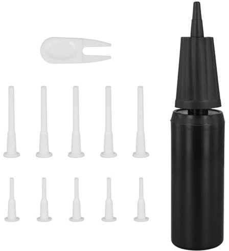 PEUTIER Exercise Ball Pump, Air Pump for Inflatables Ball Hand Inflator for Yoga Ball Pump with 10pcs Fitness Ball Plugs & Plug Remover Ball Plug Replacement Kit for Exercise Ball
