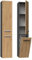 WHATSIZE ENTERPRISE – Nel IV - Anthracite Artisan Freestanding Cabinet – Wooden Storage Cupboard with Washing Basket - Organise Cosmetics and Toiletries - Furniture to Complement Modern Décor