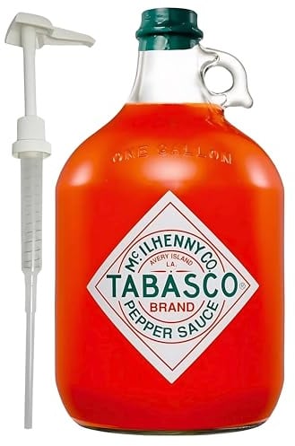 Tabasco Original Red Pepper Sauce – 3.780 ML (Gallon) – The largest bottle available on the market, value pack, more than 25x larger, perfect for food service and as a gift (Original, Pump)