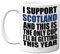 Funny Football Mug Gift for Scotland Fans - Footy Only Cup - Joke Xmas Birthday Mugs Present Gifts for Son Dad Brother Uncle Colleague Friend Cousin, 11oz Ceramic Dishwasher Safe Coffee Tea Cup