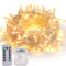 Litark LED Lichterkette Batterie Warmweiß, 20M 200 LED Weihnachtsbeleuchtung mit Fernbedienung, Timer, 8 Modi, Wasserdicht Lichterkette Weihnachtsbaum Batteriebetrieben für Innen außen Weihnachtsdeko