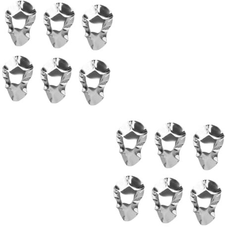 LALADEFIEE 12pièces Acier Pour Sauce Et Trempage Assiettes à Huîtres Réutilisables Pour Barbecue Et Restaurants
