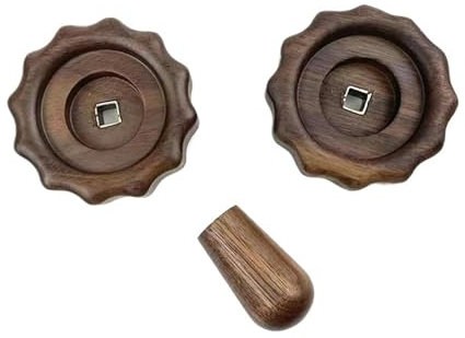WFGJSK Perilla de Vapor for modificación de cafetera semiautomática, Madera de Nogal, Compatible con Rocket APP/R58/V60