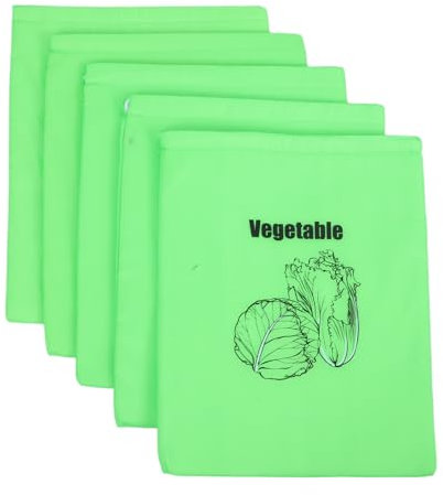 ABOOFAN 5stücke Aluminiumfolie Isolierte Tasche Mit Kordelzug Wiederverwendbare Thermotasche Für Lebensmittel Großes Fassungsvermögen Zum Frischhalten Von Obst Und Gemüse