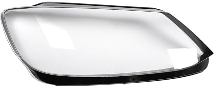 VekAuto Scheinwerferabdeckung Scheinwerfer Linse Klar Abdeckung für VW Sharan 2012-2019 Klar, Schwarz PC 1 Stück Vorne Rechts Auto