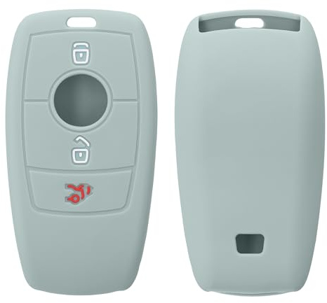 kwmobile Schlüsselhülle für Mercedes Benz Smart Key Autoschlüssel (nur Keyless) Hülle - Autoschlüssel Schlüssel Hülle aus Silikon - Schlüsselschutz Gehäuse in Cool Mint