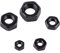 100pcs ​DIN934 Sechskantmuttern 8.8 Kohlenstoffstahl Schwarzverchromt Vollgewinde Maschinenbau Möbelmontage​ (M4)
