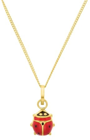 Amor Kette mit Anhänger Mädchen Kinder Halsschmuck, 35+3 cm, Rot, Kommt in Schmuck Geschenk Box, 2013941