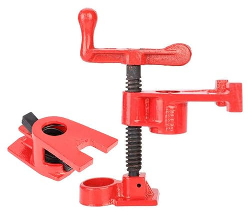 Cocoarm F Clamps 4 Piece Set of Clamps for Wood 3/4 Pipe Clamps Pipe Clamps Woodworking for Wood Gluing and Perforation