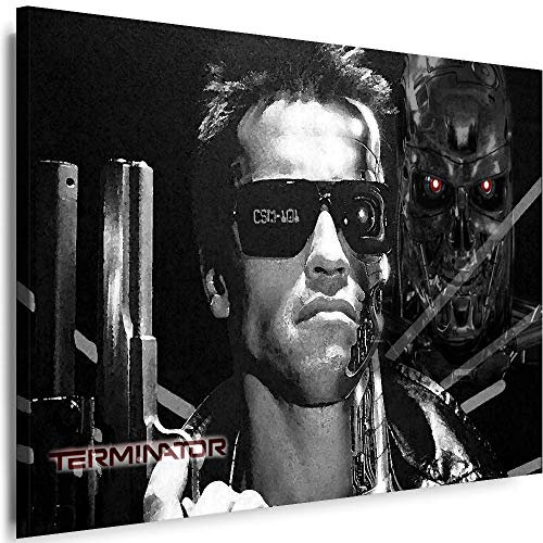Myartstyle - Bilder Terminator 120 x 80 cm Leinwandbilder XXL - 1 Teilige Wandbilder Film Popular Movies Kunstdrucke w-P-2020-039