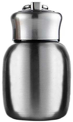 Mini bouteille d'eau en acier inoxydable, 200 ml, petite bouteille d'eau isotherme sous vide, anti-fuite, gobelet chaud et froid, pour enfants et femmes (couleur originale)