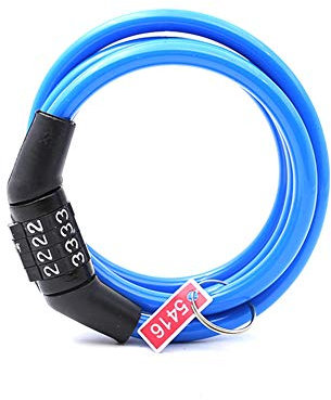Fahrradschloss Zahlenschloss Fahrradschloss Fahrradschloss SchlüSsel Fahradschloss Kettenschloss Nean Fahrradschloss Fahrradschloss Zahlen Fahrradschloss Lang Fahrrad Blue,Freesize