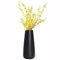 Esoes Vase Keramik Schwarz, 20cm Moderne Einfache Blumenvase, Kleine Vase Schwarz Matt, Deko Vase für Wohnzimmer, Küche, Tisch, Flur, Zuhause, Büro