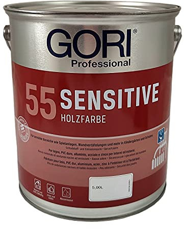 GORI 55 Sensitive Holzfarbe RAL-Farben (5,00Liter, Granitgrau (ca RAL 7026))